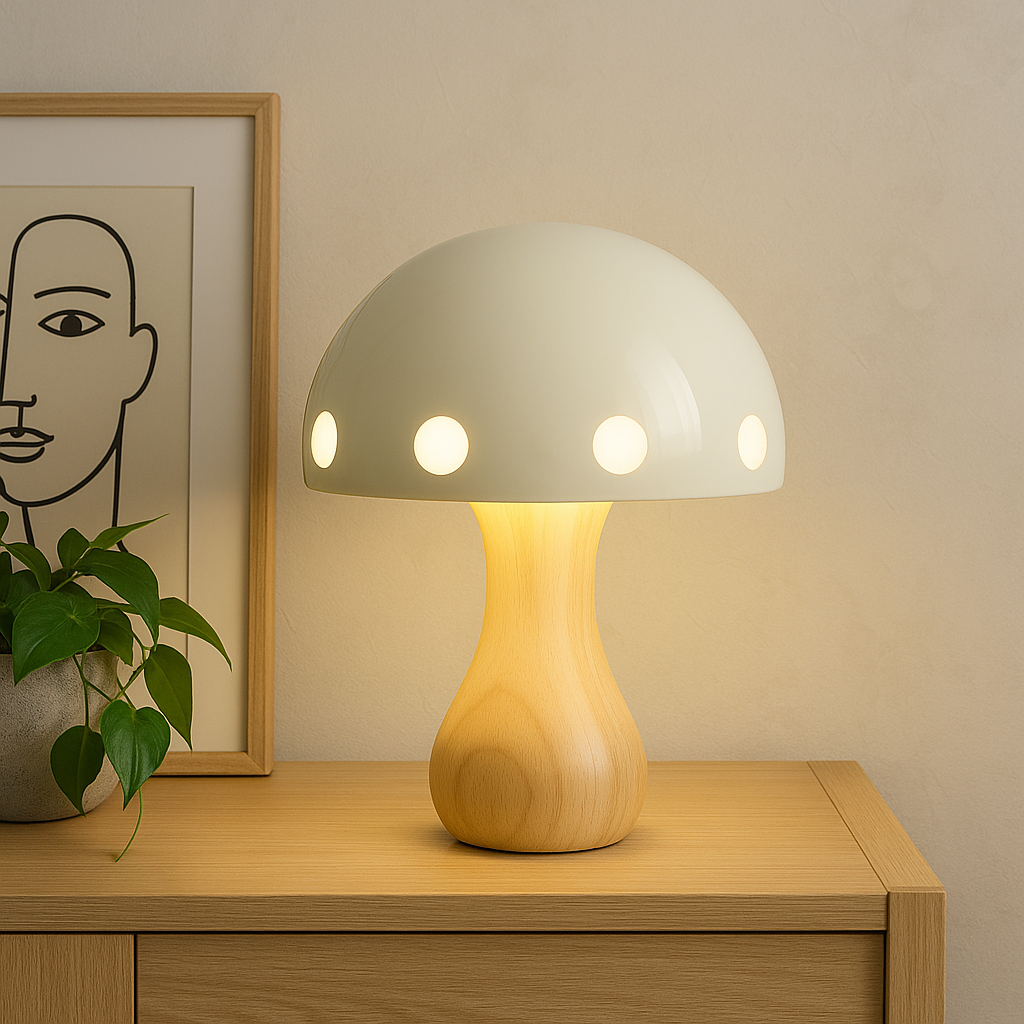 Whimsical Mushroom Table Lamp for Cozy Ambient Lighting