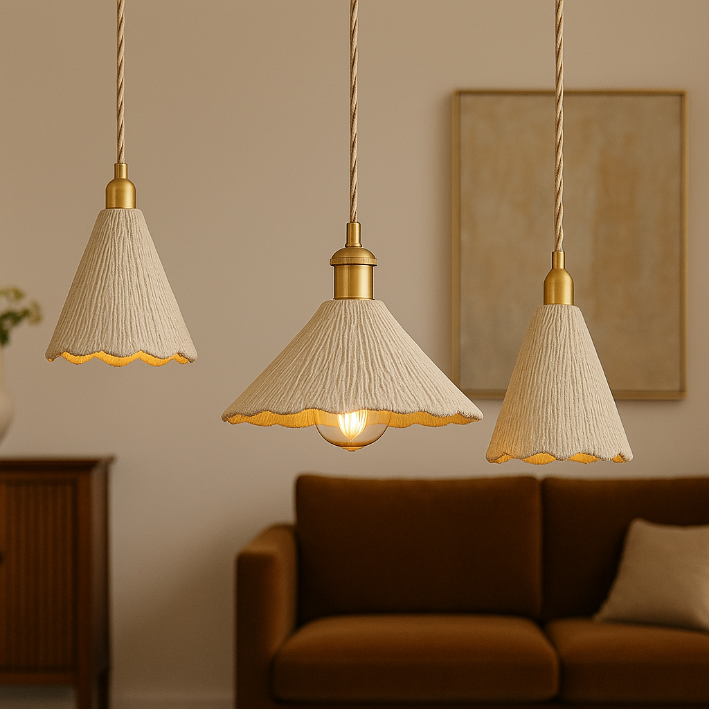 Modern Cement Pendant Light - Industrial Chic Ceiling Fixture