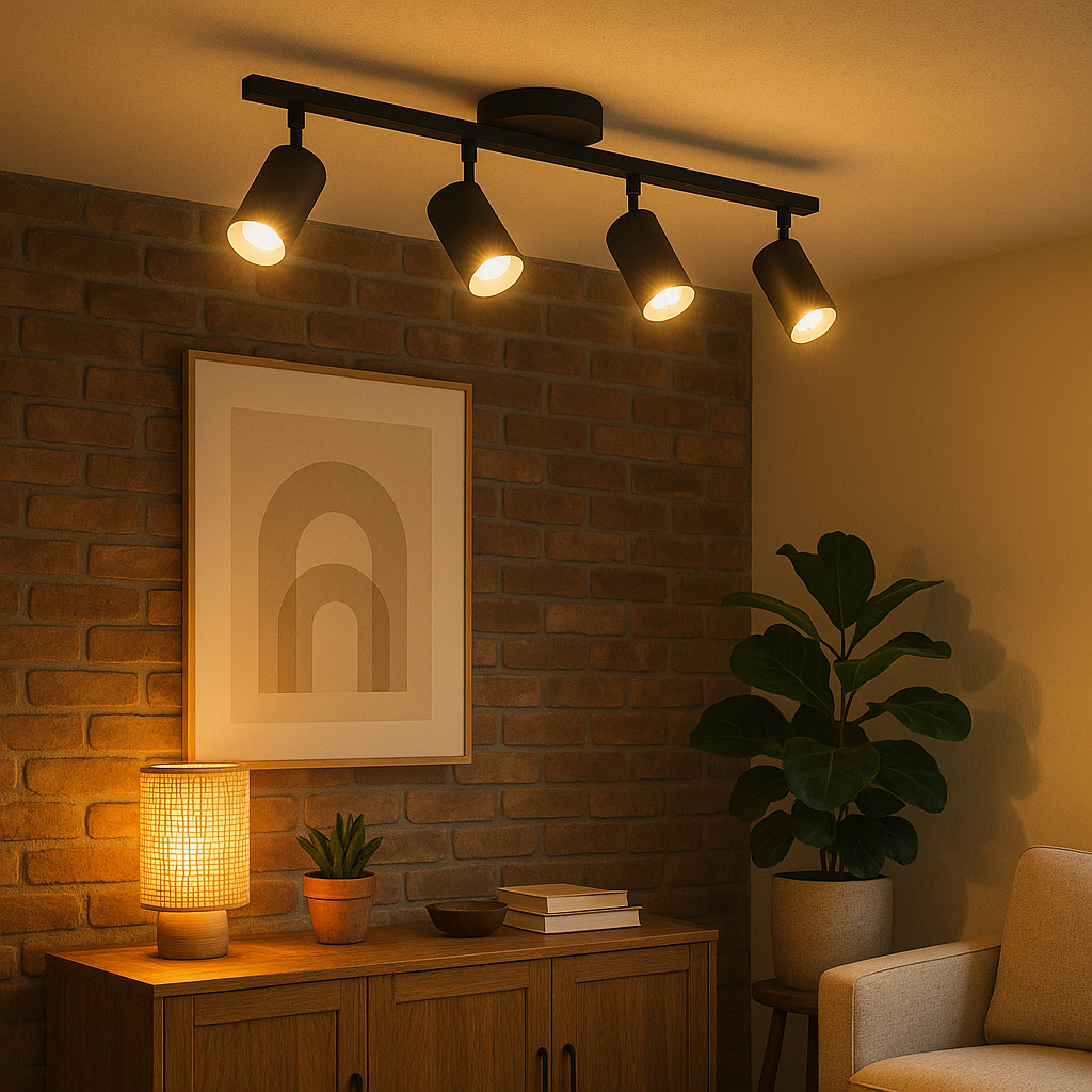 Stylish Modern 4-Head Ceiling Light for Bright and Elegant Spaces