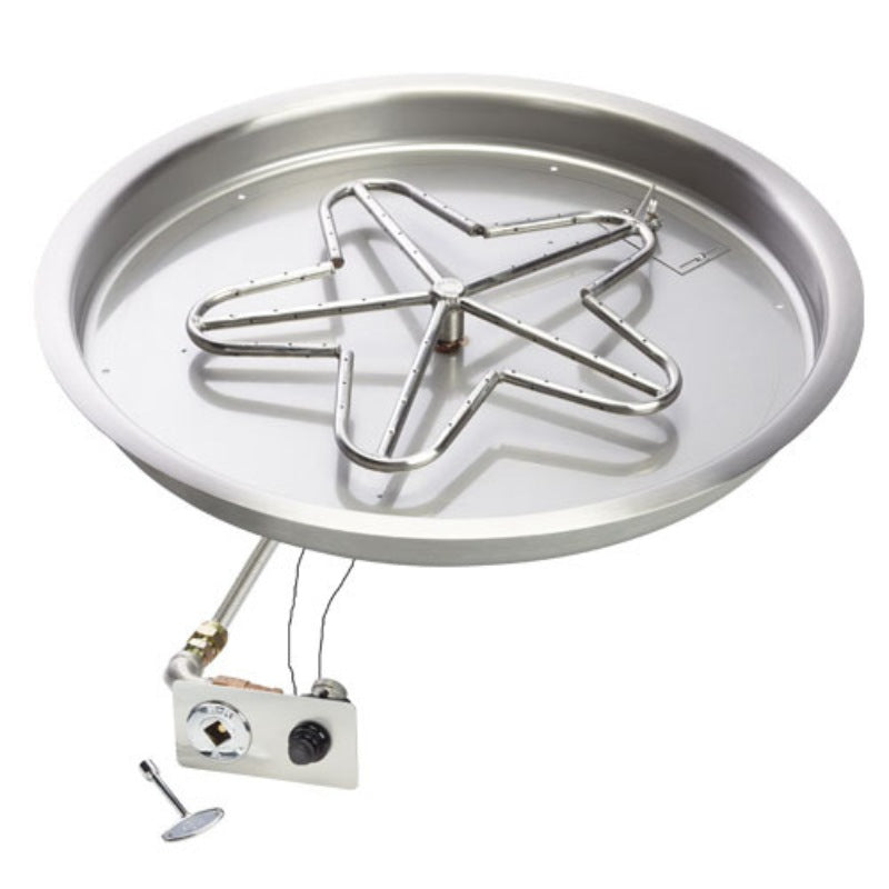 HPC Fire Round Bowl Fire Pit Burner Insert