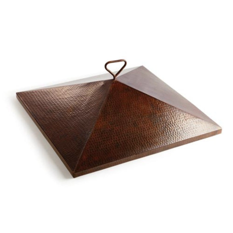 HPC Fire Sierra Smooth Copper Square Gas Fire and Water Bowl