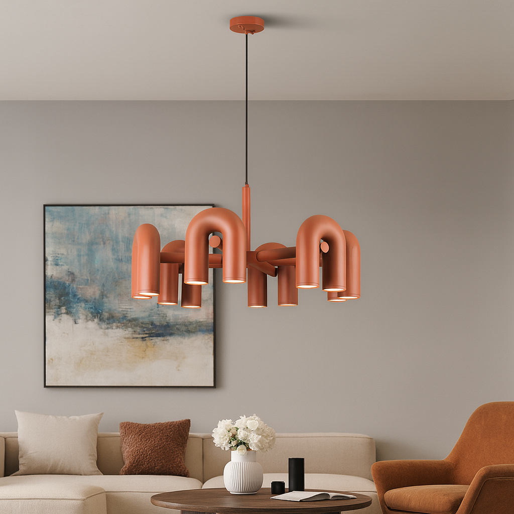 Hadi's Elegant Bauhaus Style Chandelier