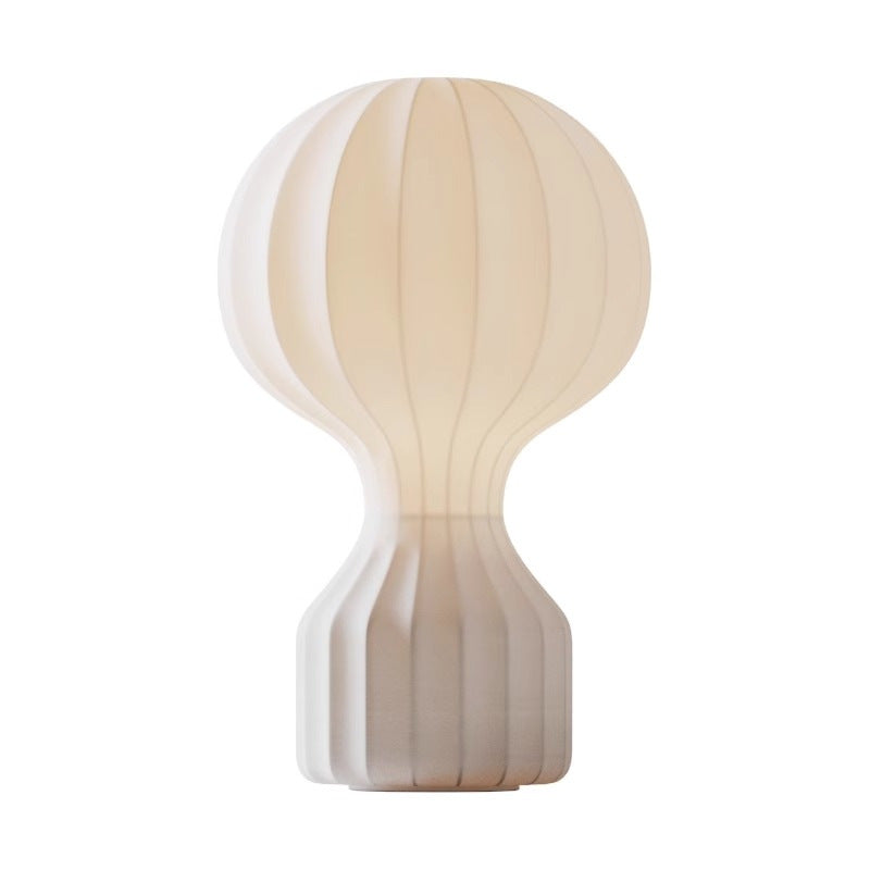 Elegante Lampara de Mesa de Seda Wabi Sabi con Toque Minimalista