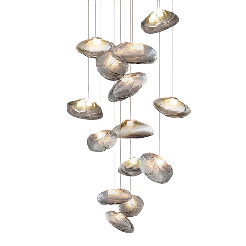 Nordic Glass Villa Chandelier – Elegant, Modern Lighting for Your Living Space