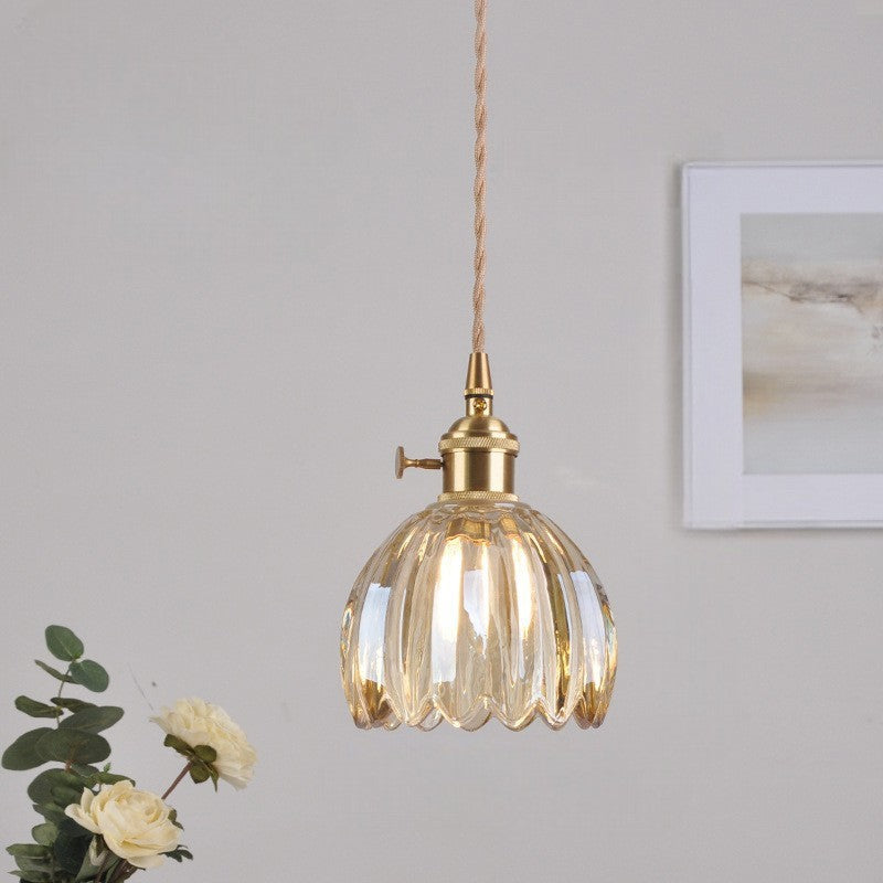 Lámpara de Techo con Colgante de Cristal Japonés Elegant