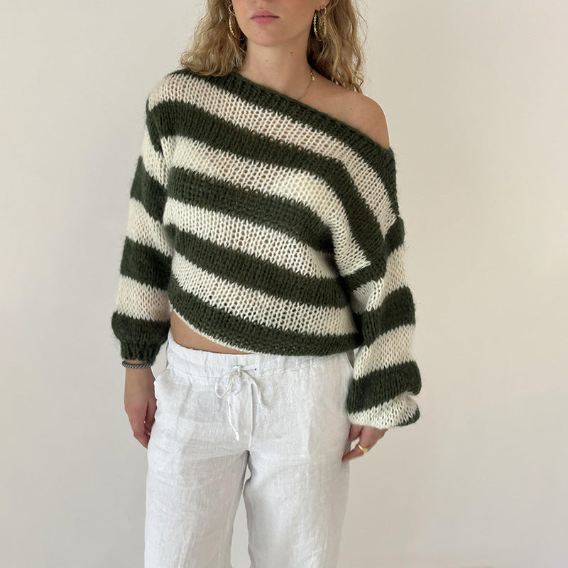 Striped Knit Sweater
