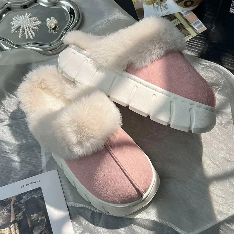 Fluffy Indoor Comfort Slippers