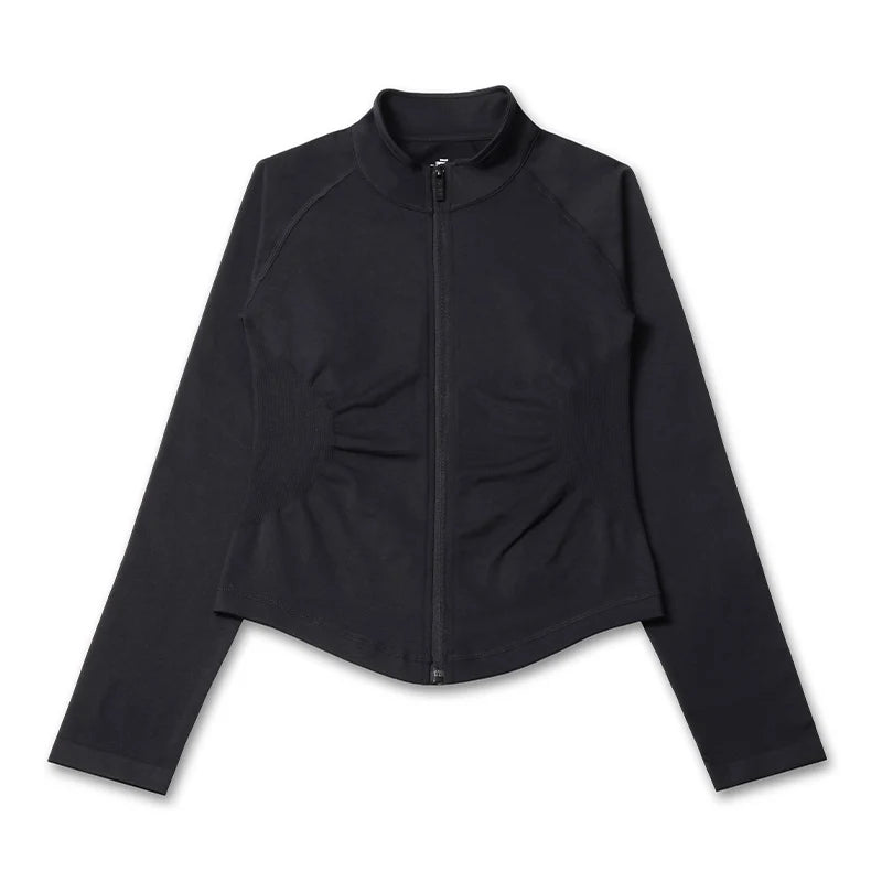 DF Dynamic Zippy Sport Jacket Coat Women Yoga Gym Workout Training Activewear Sweatshirt Tops Jogging Running Sportswear Clothes