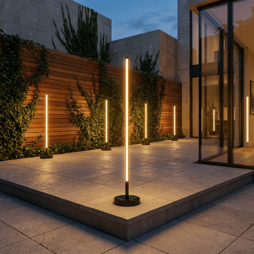 Solar Outdoor Floor Lamp