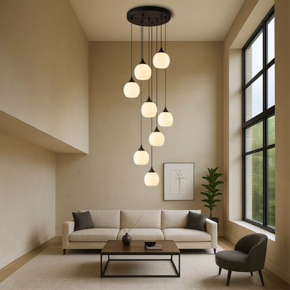 Gade's Villa Staircase Chandelier – Elegant, Grand Staircase Lighting