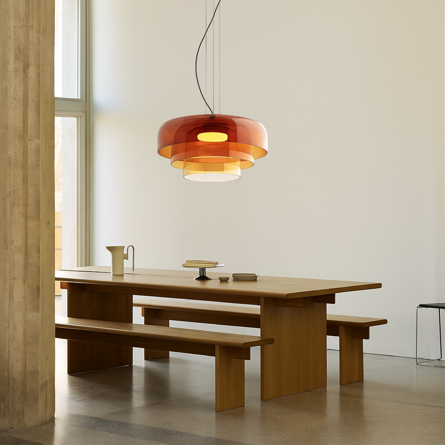 Lampa wisząca z przezroczystego szkła - elegancki dodatek do każdego wnętrza