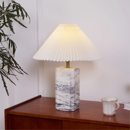 Rica's Elegant Marble Table Lamp - Stylish and Unique Lighting Option