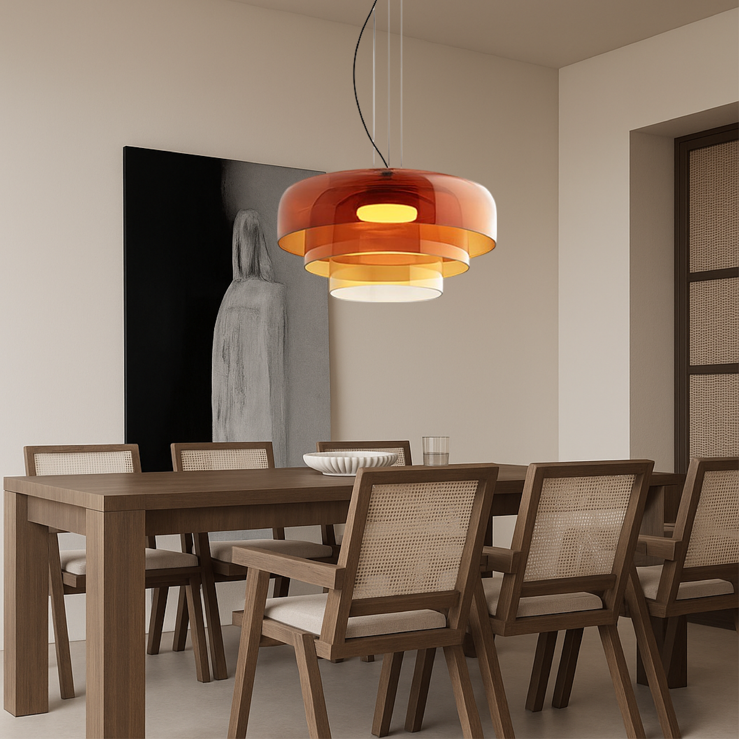 Lampa wisząca z przezroczystego szkła - elegancki dodatek do każdego wnętrza
