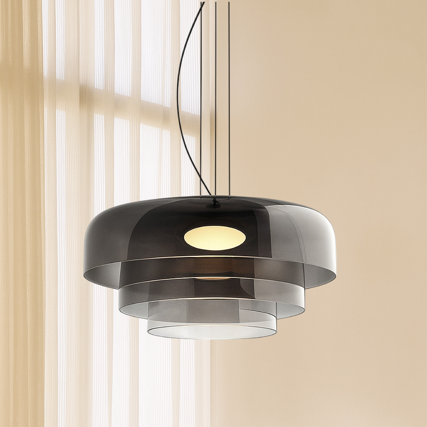 Lampa wisząca z przezroczystego szkła - elegancki dodatek do każdego wnętrza
