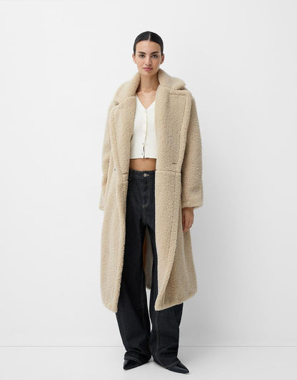 Juna | Long teddy coat