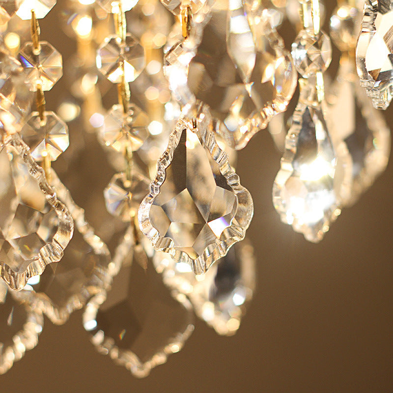 Crystal Chandelier for Bedroom – Elegant Crystal Ceiling Light Fixture