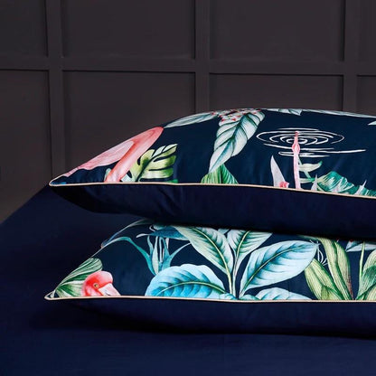 Flamingo Duvet Cover Set (Long-staple Sateen Cotton)