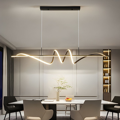 Lustre suspendu à LED avec guirlande lumineuse élégante