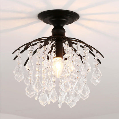 Lustre en cristal élégant pour la chambre à coucher