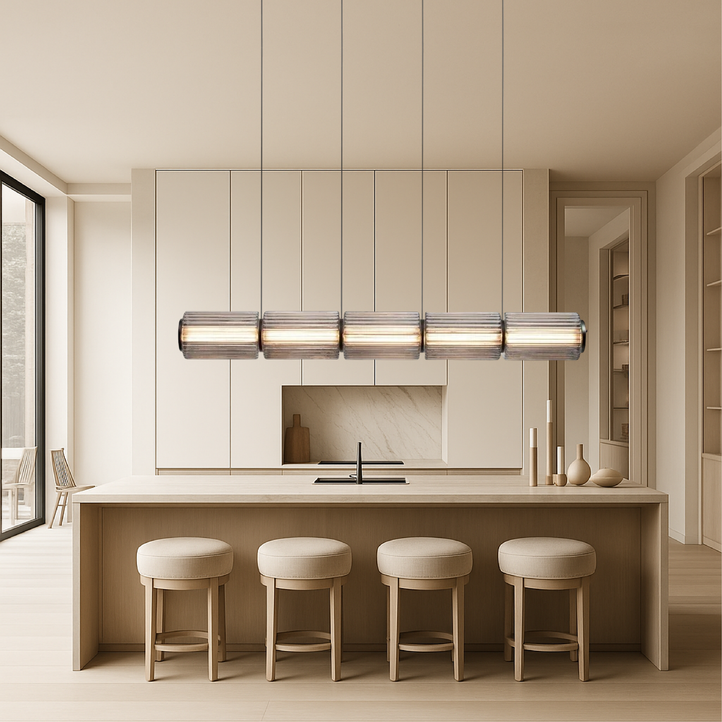 Cylinder Glass Pendant Lamp