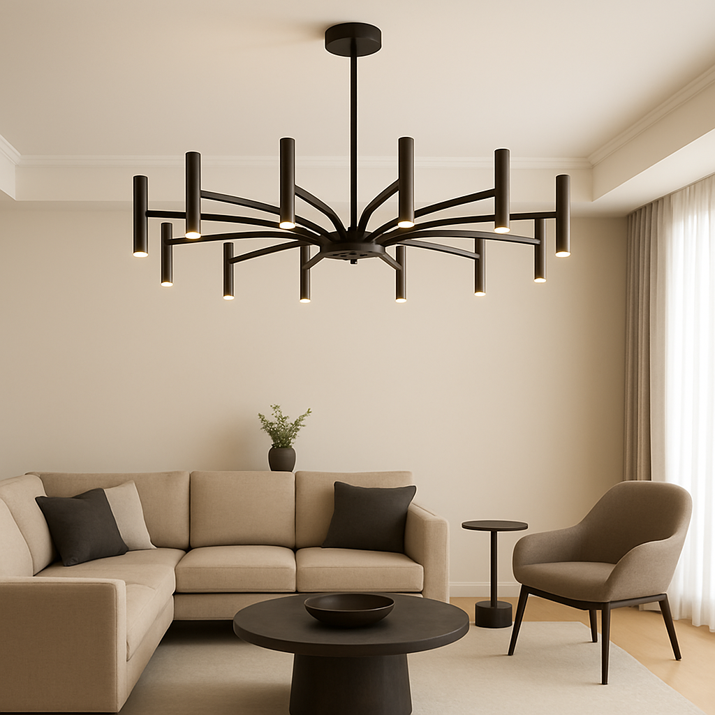 12-Luces Lámpara de Techo Contemporánea Elegante