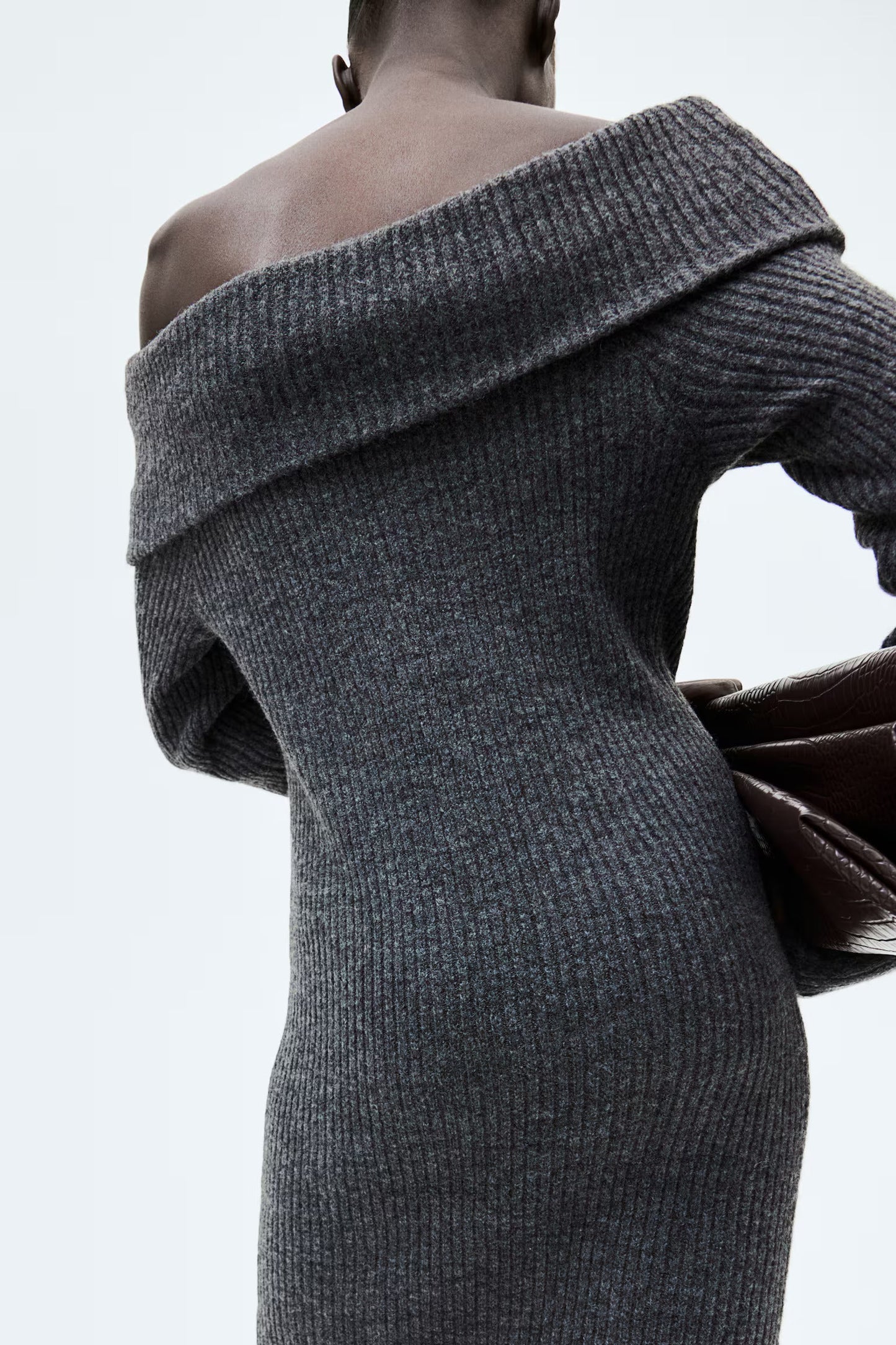 Off Shoulder Knit Dress