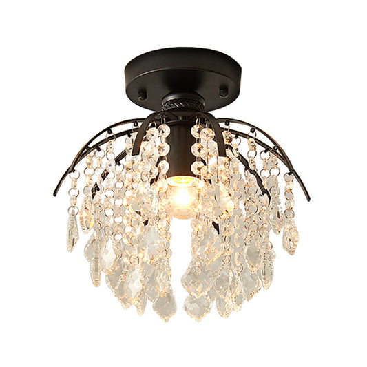Crystal Chandelier for Bedroom – Elegant Crystal Ceiling Light Fixture