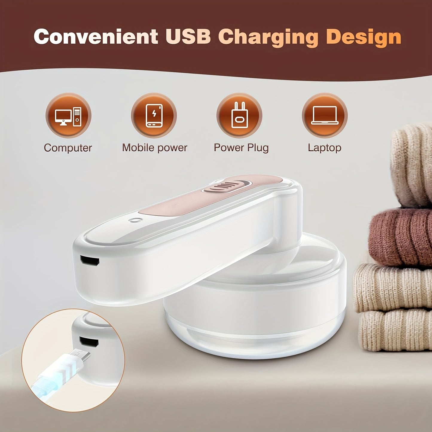 USB Rechargeable Fabric Shaver