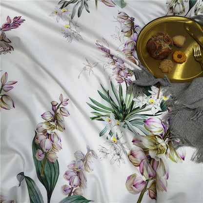 Gladiolus Duvet Cover Set (Long-Staple Sateen Cotton)