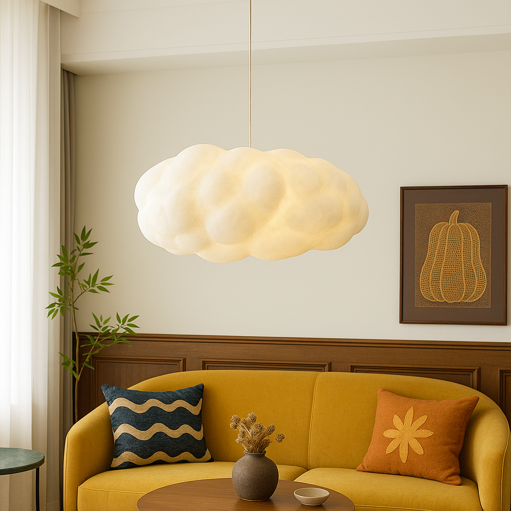 Cloud Pendant Light - Elegant Ceiling Fixture with Soft Ambient Glow