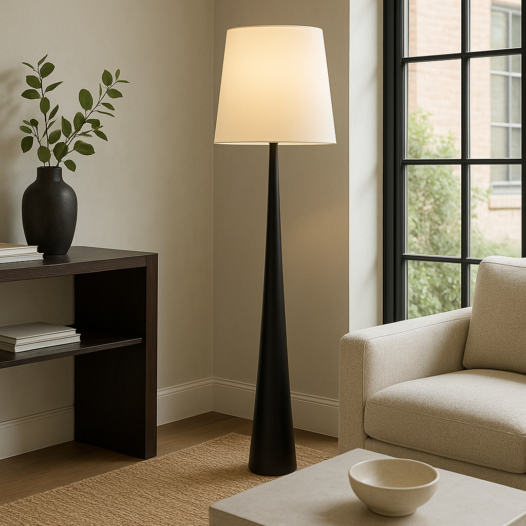 Elegante Lampara de Pie Albana para Sala y Dormitorio