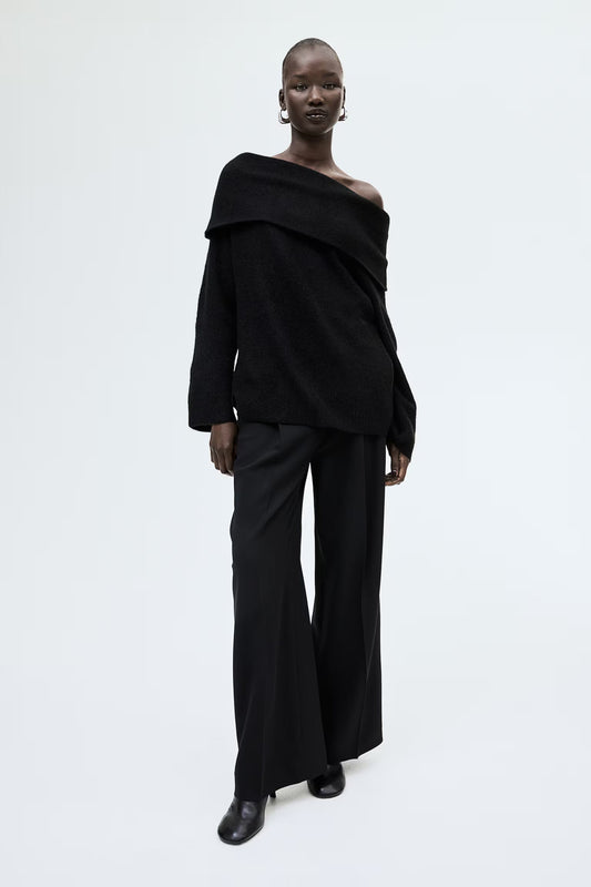 Elegant Comfort Off-Shoulder Trui