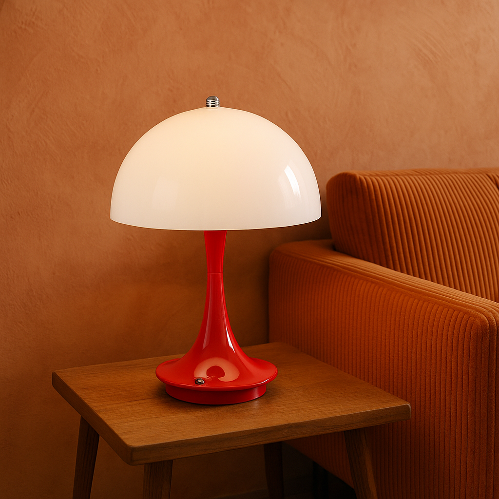Lampada da tavolo a forma di fungo elegante e originale