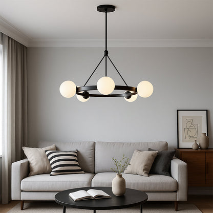 Uskas Nordic 5-Head Chandelier - Modern Elegant Lighting for Your Home