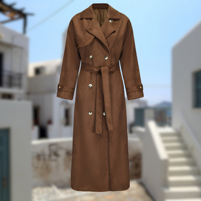 NORA | TRENCH COAT EN VEAU SUEDE