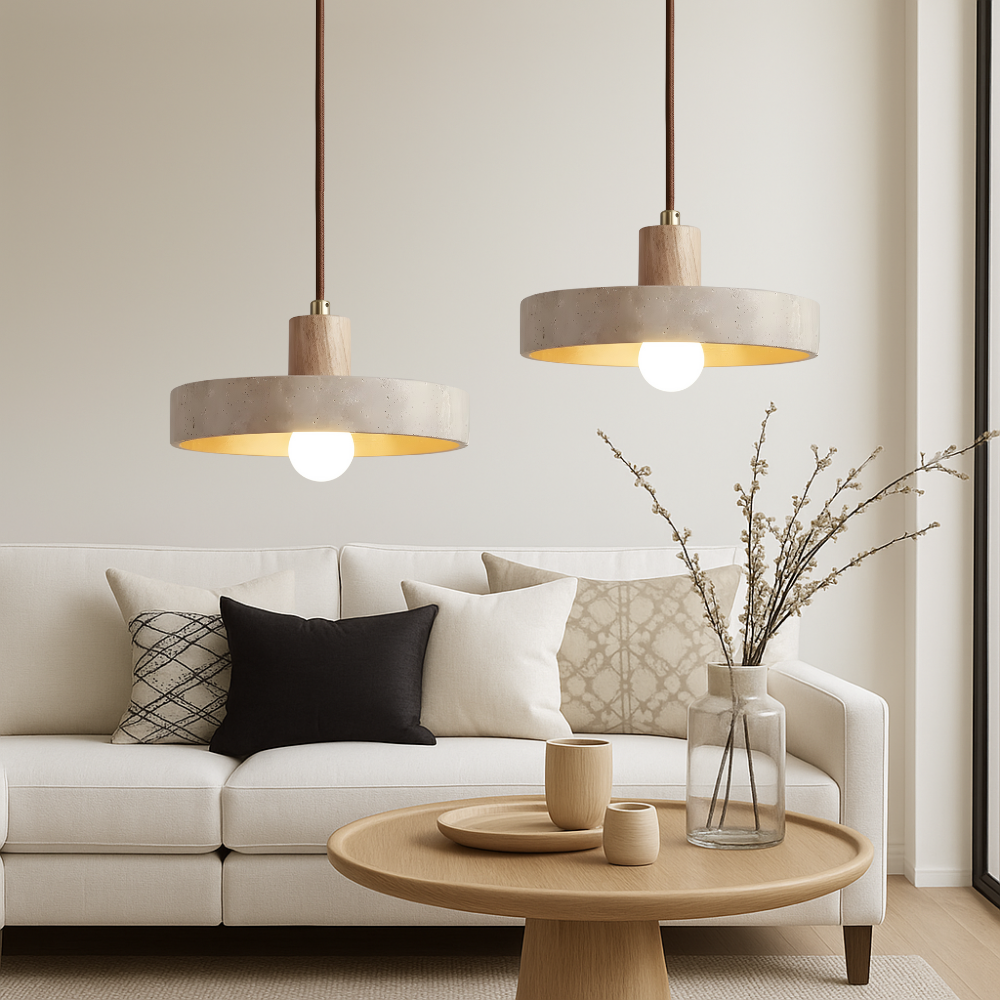 Lustra Pendul Travertin Bauhaus Eleganță și Stil Modern