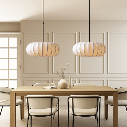 Verona Silk Pendant Light Fixture - Elegant, Soft-Glow Illumination