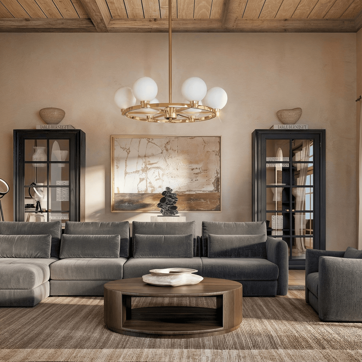 Halo Strata Two-Tier Rectangular Chandelier