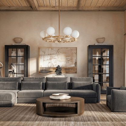 Halo Strata Three-Tier Chandelier