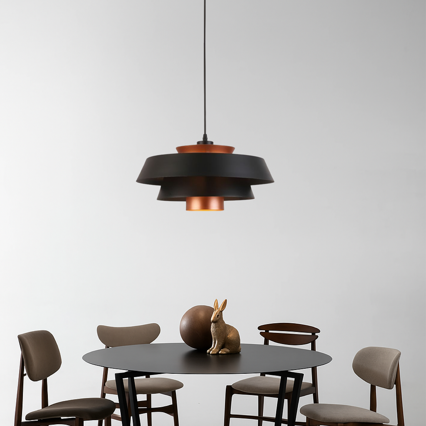 Lustre rétro en forme de pot pour une ambiance chaleureuse