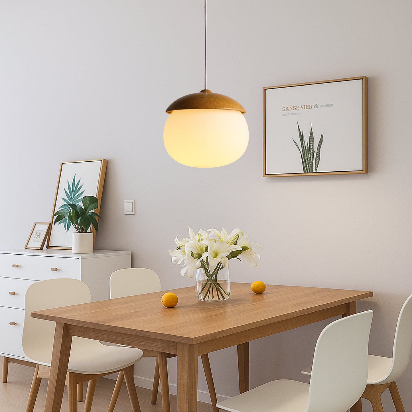 Lustre Nordic en Bois pour un Éclairage Élégant et Chaleureux