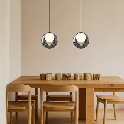 Elegante Lampada Pendante in Vetro Italiano