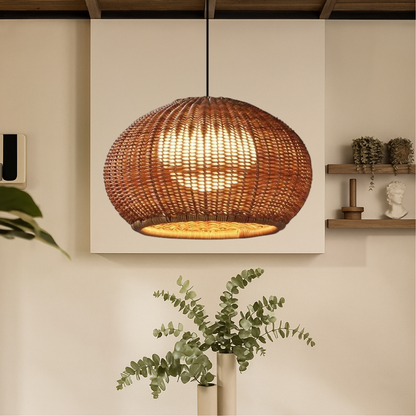 Suspension luminaires en bambou pour intérieur et extérieur