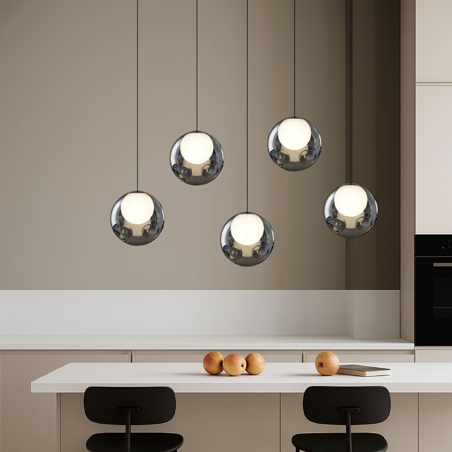 Elegante Lampada Pendante in Vetro Italiano