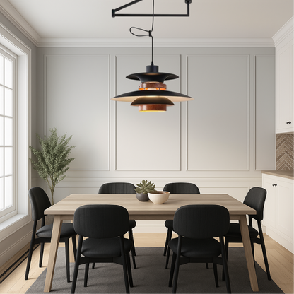 Lustre à bras articulé Merado, éclairage suspendu élégant pour une ambiance moderne