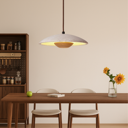 Lustre en Pierre de Sola - Éclairage Élégant et Moderne