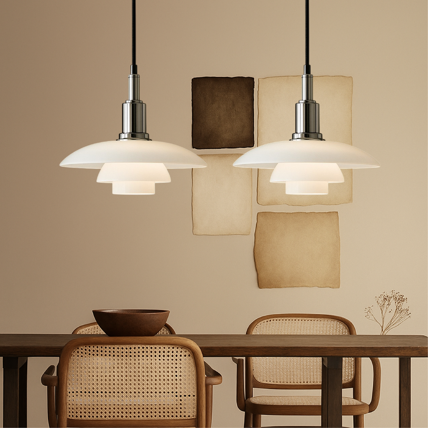 П Pendant Light Ø3/4 with Elegant Danish Designer Touch