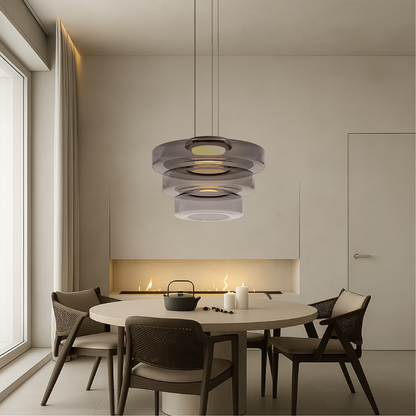 Elegant Danish Glass Bauhaus Pendant Light for a Modern Touch