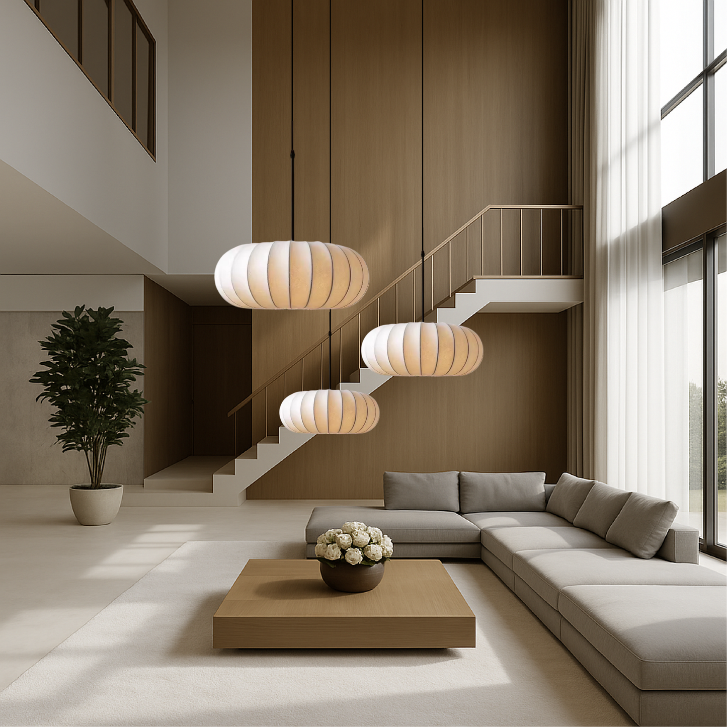 Verona Silk Pendant Light Fixture - Elegant, Soft-Glow Illumination
