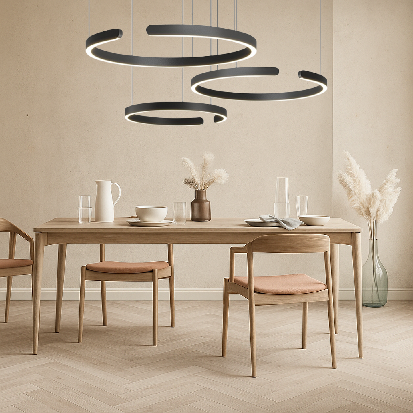 Nordic Three-Ring Pendant Light